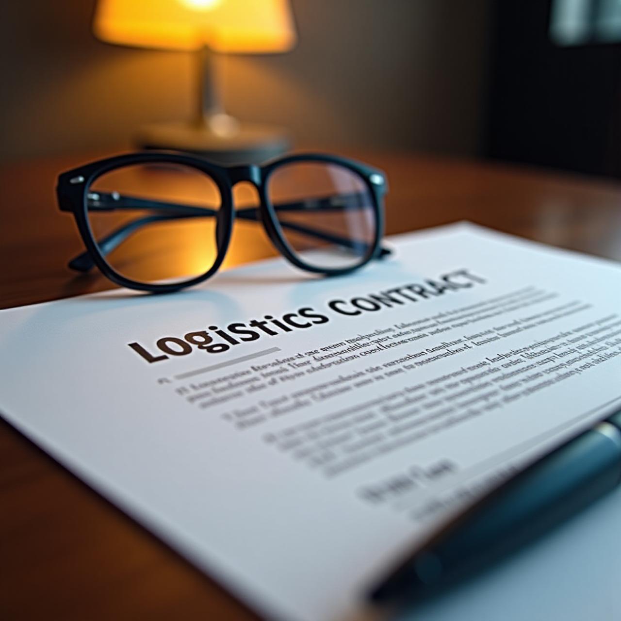 Legal compliance and logistics contract paperwork